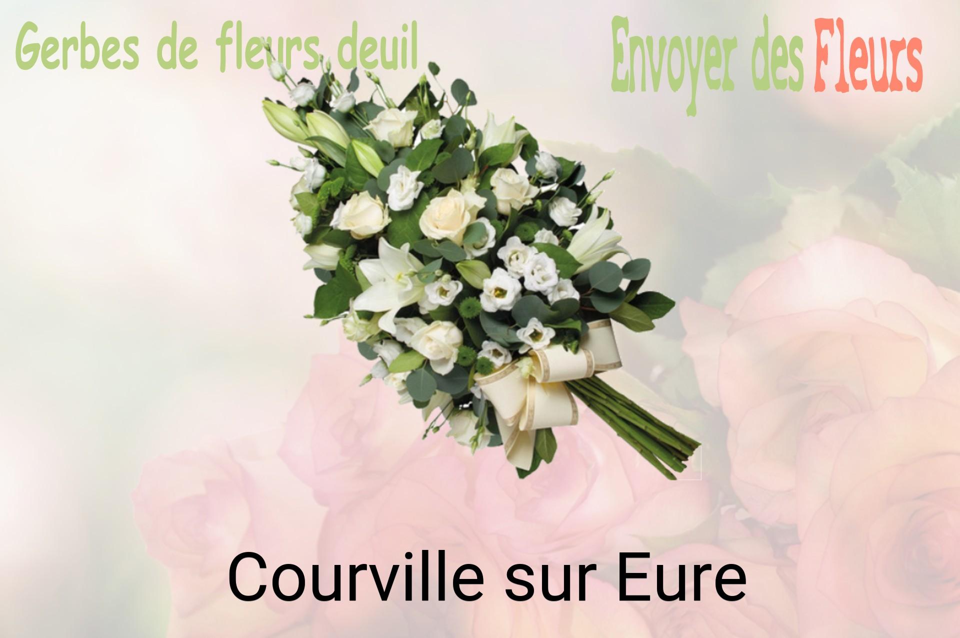 Gerbe de fleurs de deuil livrée à Courville-sur-Eure